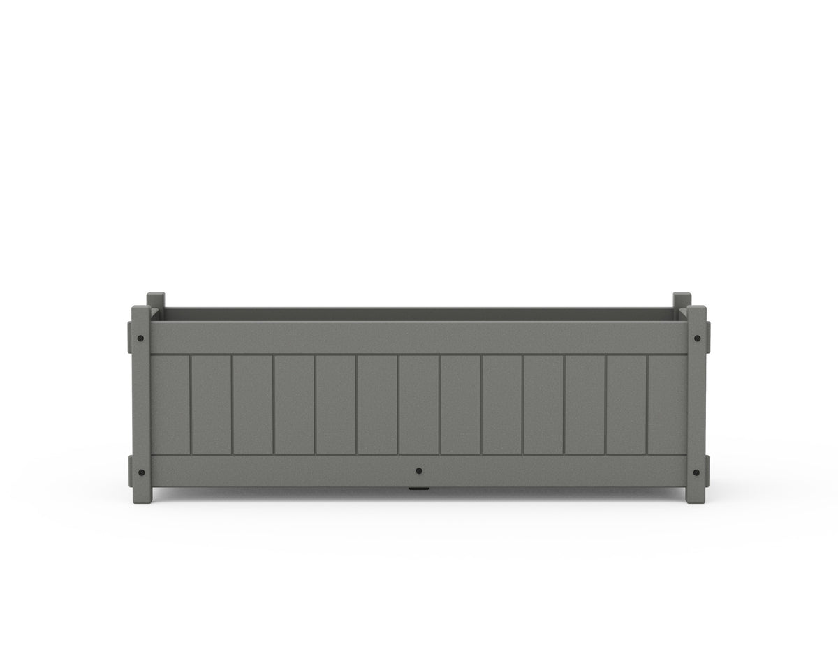 POLYWOOD Vineyard Rectangle Triple Planter Box angle view