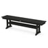 Polywood Bench Black Polywood Farmhouse Trestle 65" Bench