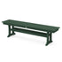 Polywood Bench Green Polywood Farmhouse Trestle 65" Bench