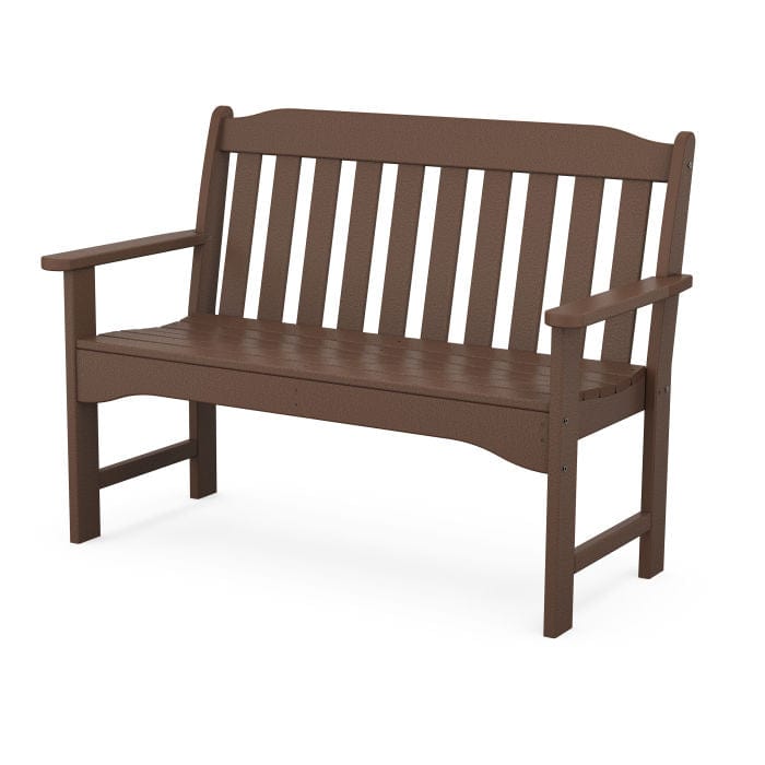 Polywood Bench Mahogany Polywood Country Living 48&quot; Garden Bench