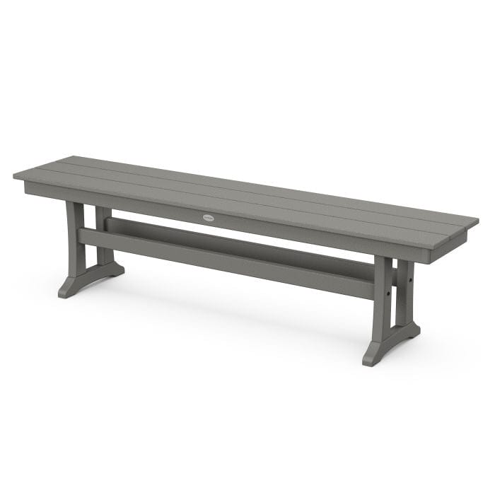 Polywood Farmhouse Trestle 65" Bench - Casual Furniture World