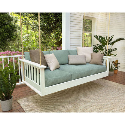 Polywood Daybed Slate Grey / Natural Linen Polywood Vineyard Daybed Swing