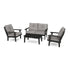 Polywood Lakeside 4-Piece Deep Seating Set - Casual Furniture World