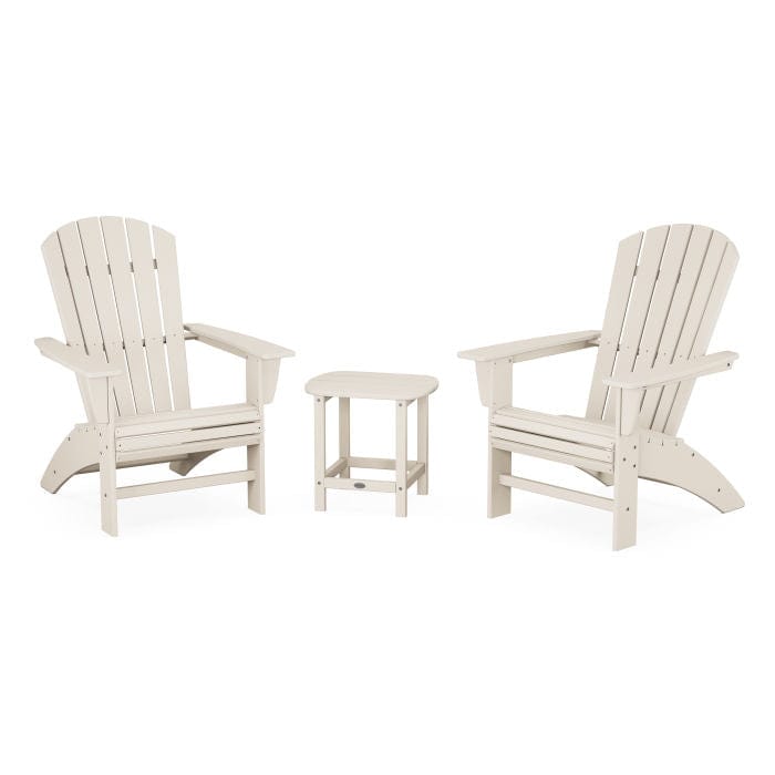 Polywood Nautical 3-Piece Curveback Adirondack Set - Casual Furniture World