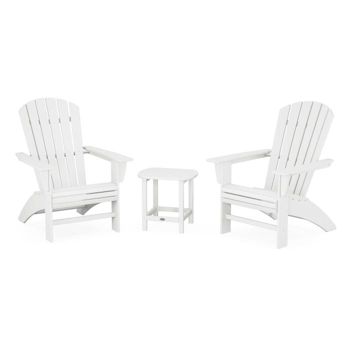 Polywood Nautical 3-Piece Curveback Adirondack Set - Casual Furniture World