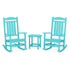 Polywood Presidential 3-Piece Rocking Chair Set with South Beach 18" Side Table - Casual Furniture World