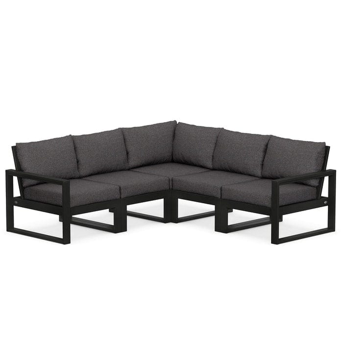 Polywood EDGE 5-Piece Modular Deep Seating Set - Casual Furniture World