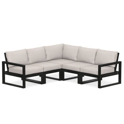 Polywood EDGE 5-Piece Modular Deep Seating Set - Casual Furniture World