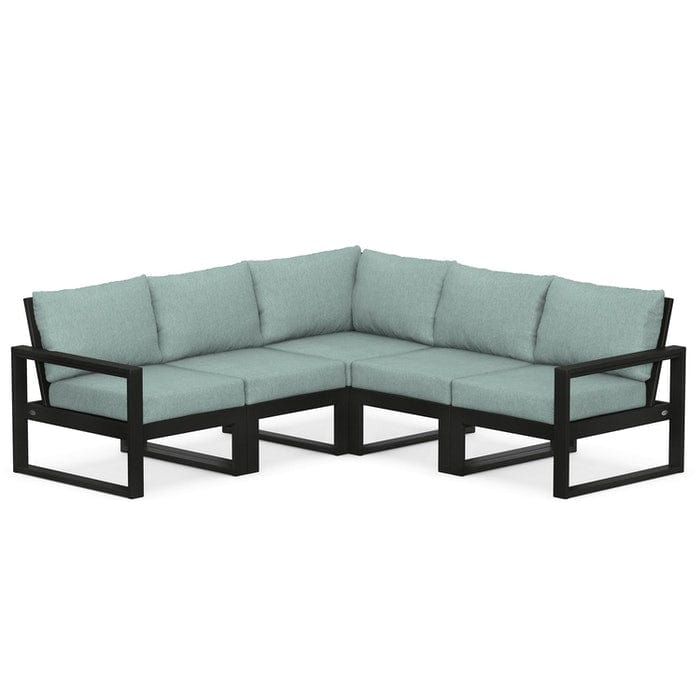 Polywood EDGE 5-Piece Modular Deep Seating Set - Casual Furniture World