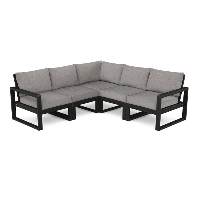 Polywood EDGE 5-Piece Modular Deep Seating Set - Casual Furniture World