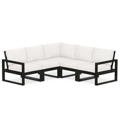 Polywood EDGE 5-Piece Modular Deep Seating Set - Casual Furniture World