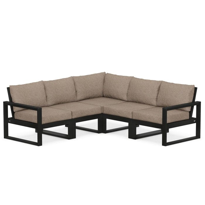 Polywood EDGE 5-Piece Modular Deep Seating Set - Casual Furniture World