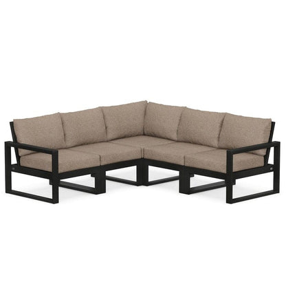 Polywood EDGE 5-Piece Modular Deep Seating Set - Casual Furniture World