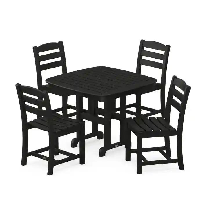 Polywood La Casa Café 5-Piece Side Chair Dining Set - Casual Furniture World