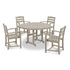 Polywood La Casa Café 5-Piece Round Farmhouse Dining Set - Casual Furniture World