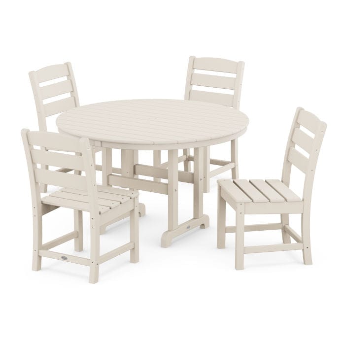 Polywood Lakeside 5-Piece Farmhouse Side Chair Dining Set - Casual Furniture World