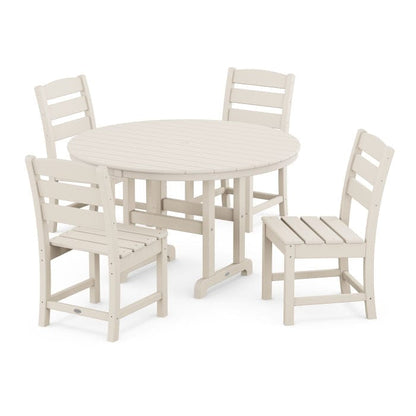 Polywood Lakeside 5-Piece Farmhouse Side Chair Dining Set - Casual Furniture World