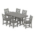 Polywood Polywood Dining Slate Grey Polywood Chippendale 7-Piece Dining Set