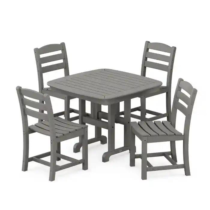 Polywood La Casa Café 5-Piece Side Chair Dining Set - Casual Furniture World