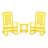 Polywood Presidential 3-Piece Rocking Chair Set with South Beach 18" Side Table - Casual Furniture World