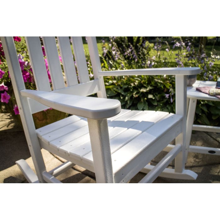 Polywood Polywood Polywood Vineyard 3-Piece Rocking Chair Set with South Beach 18&quot; Side Table