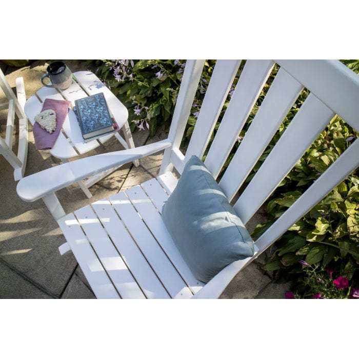 Polywood Vineyard 3-Piece Rocking Chair Set with South Beach 18&quot; Side Table - Casual Furniture World