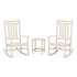 Polywood Estate 3-Piece Rocking Chair Set with Long Island 18" Side Table - Casual Furniture World