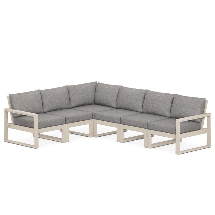 Polywood EDGE 6-Piece Modular Deep Seating Set - Casual Furniture World