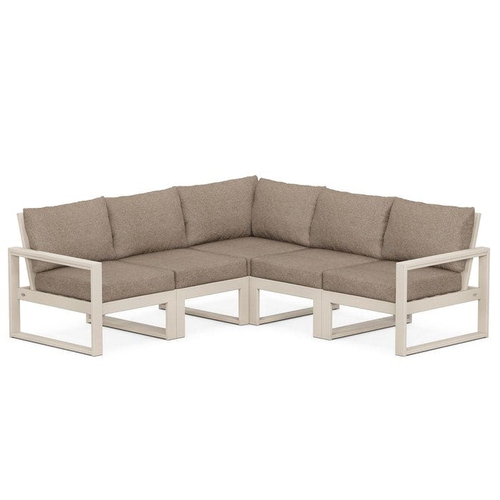 Polywood EDGE 5-Piece Modular Deep Seating Set - Casual Furniture World