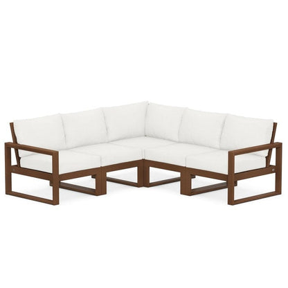 Polywood EDGE 5-Piece Modular Deep Seating Set - Casual Furniture World