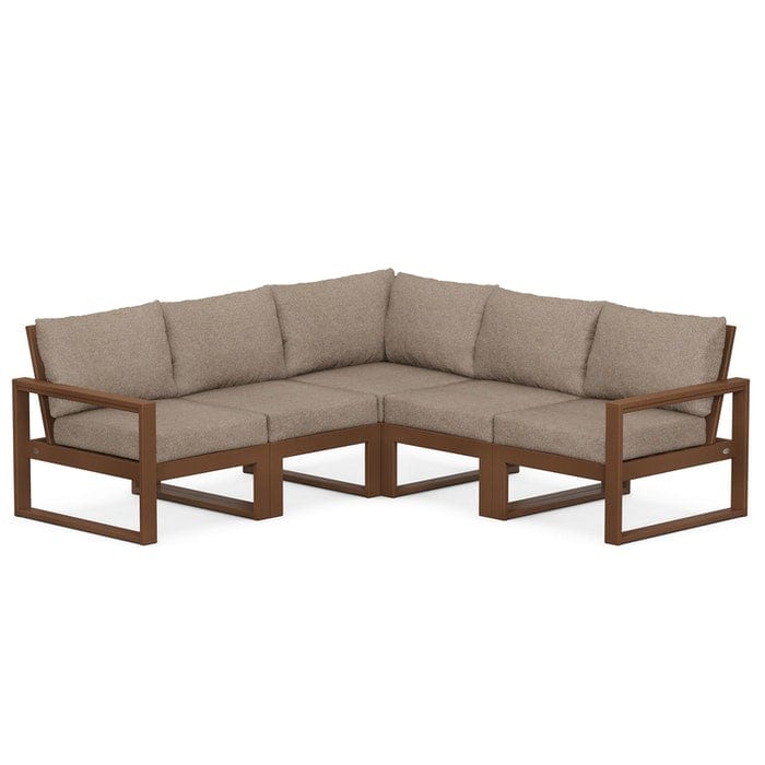 Polywood EDGE 5-Piece Modular Deep Seating Set - Casual Furniture World