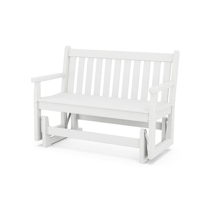 Polywood Polywood White Polywood Traditional Garden 48&quot; Glider