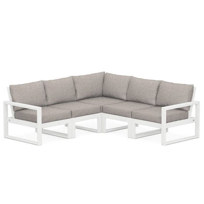 Polywood EDGE 5-Piece Modular Deep Seating Set - Casual Furniture World