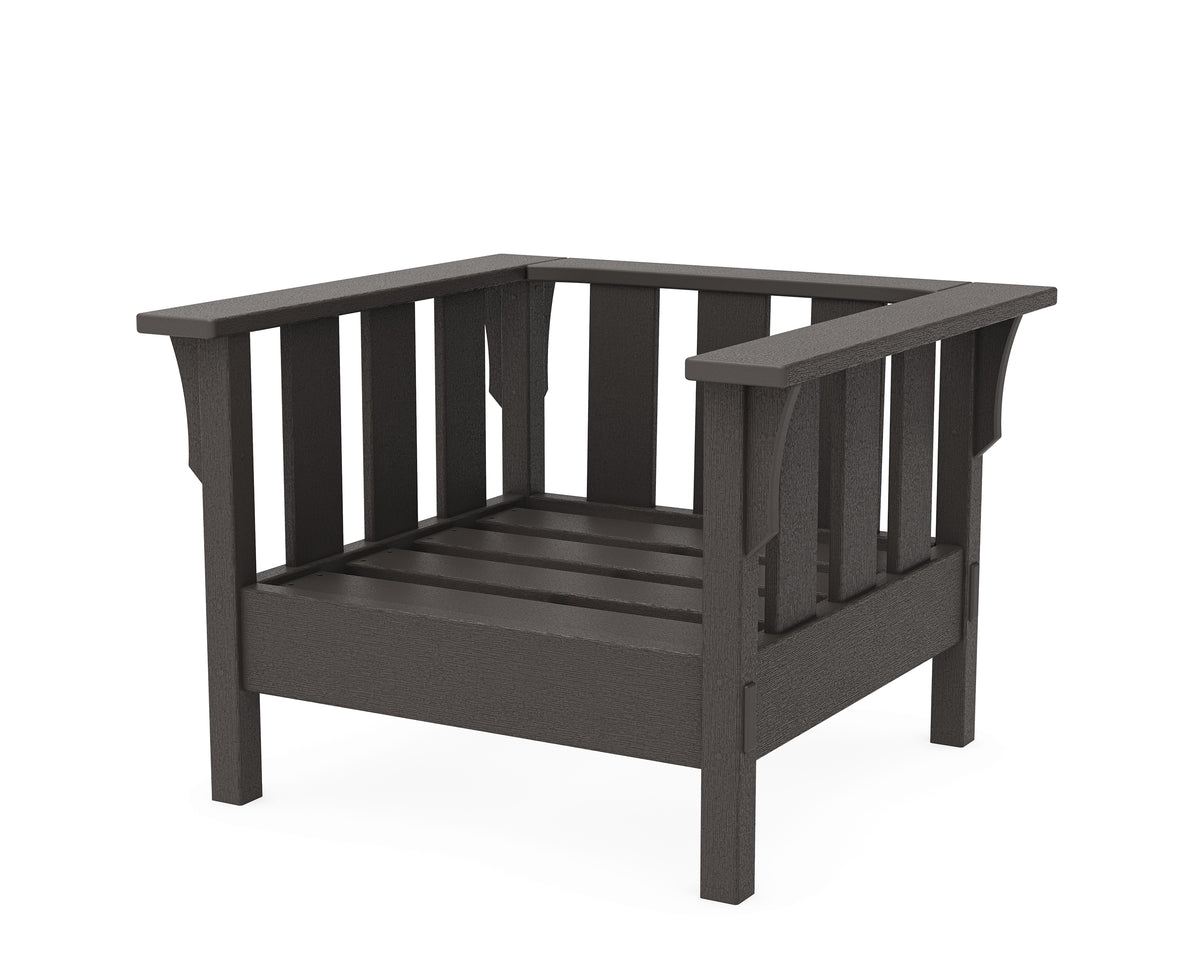 POLYWOOD Acadia Deep Seating Chair Frame in Vintage Coffee