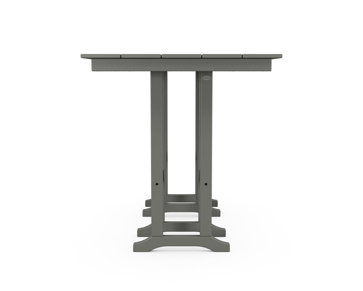 POLYWOOD Farmhouse 37" x 72" Bar Table angle view