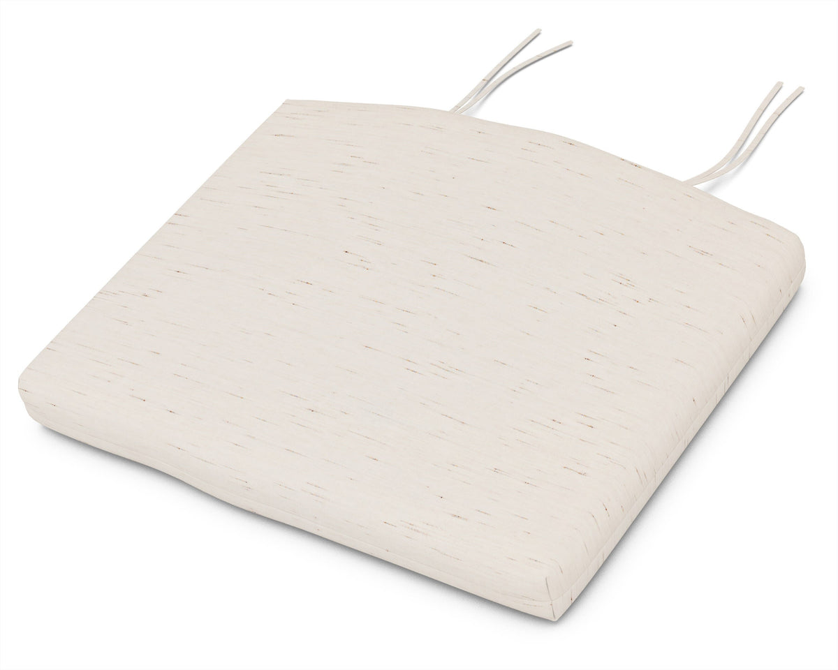 POLYWOOD Standard Seat Cushion 18.5"D x 24"W x 2.5"H in Frequency Parchment