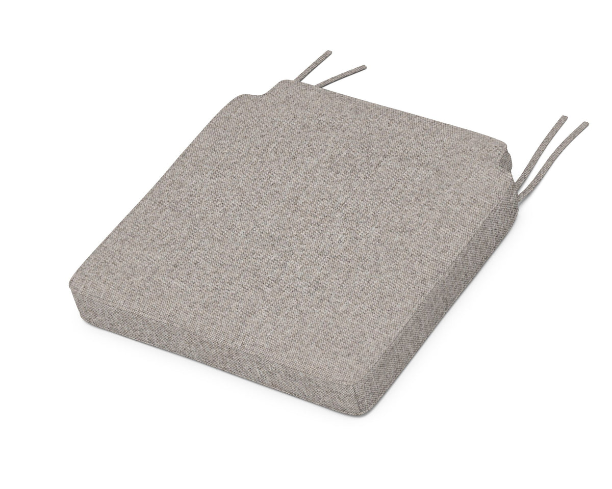 POLYWOOD Acadia Dining Side Seat Cushion in Weathered Tweed