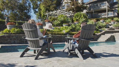 POLYWOOD Nautical Curveback Adirondack Chair
