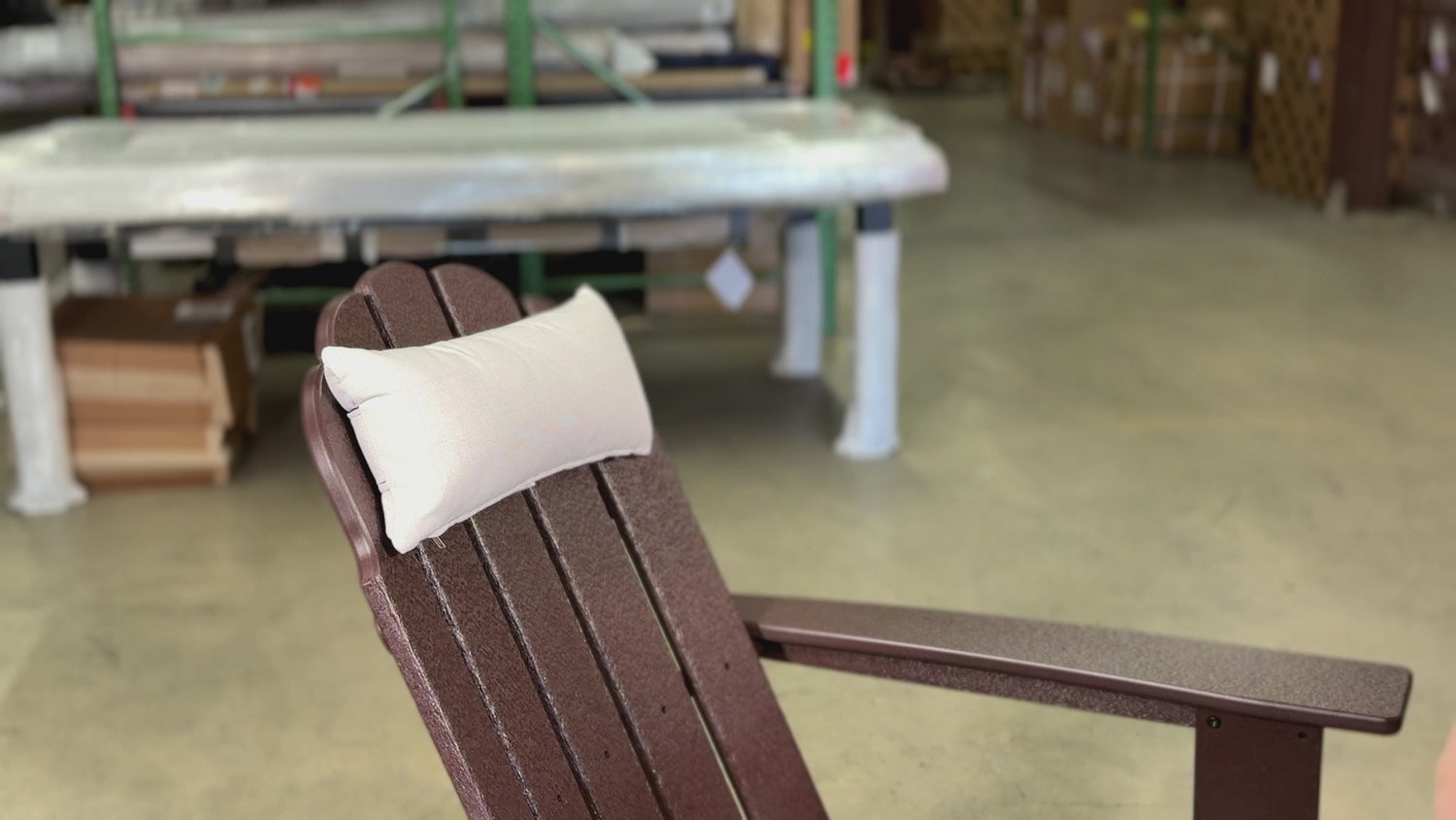 Set of 2 Universal Sunbrella® Headrest Pillows for Adirondack Chairs – Non-Slip Wide Strap, Quick-Dry Polyfill