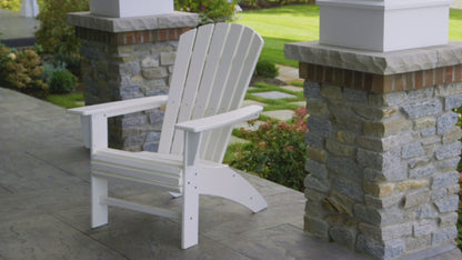 POLYWOOD Nautical Curveback Adirondack Chair