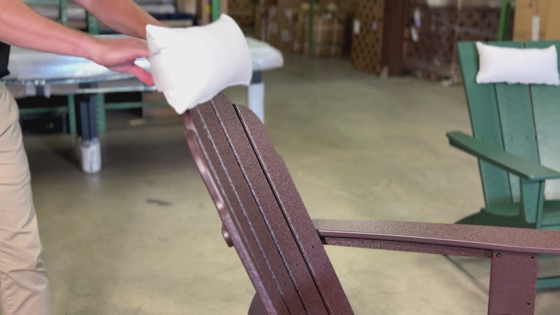 Set of 2 Universal Sunbrella® Headrest Pillows for Adirondack Chairs – Non-Slip Wide Strap, Quick-Dry Polyfill