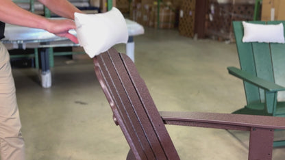 Set of 2 Universal Sunbrella® Headrest Pillows for Adirondack Chairs – Non-Slip Wide Strap, Quick-Dry Polyfill