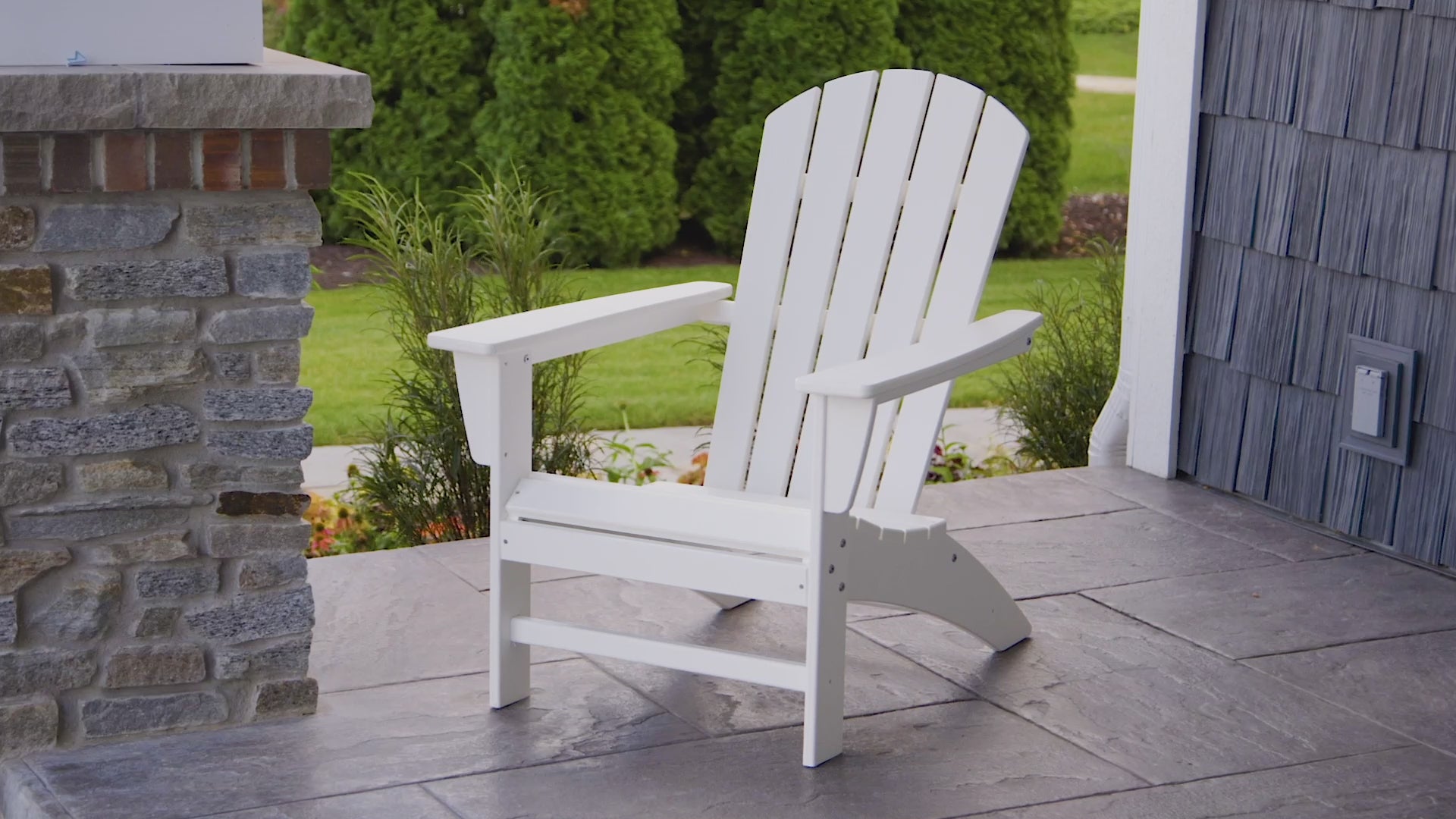 POLYWOOD Nautical Adirondack Chair