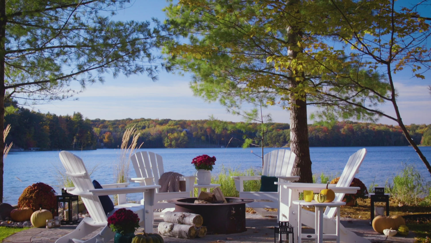 POLYWOOD Palm Coast Folding Adirondack