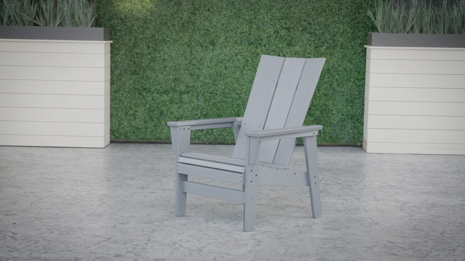 POLYWOOD Modern Grand Upright Adirondack Chair