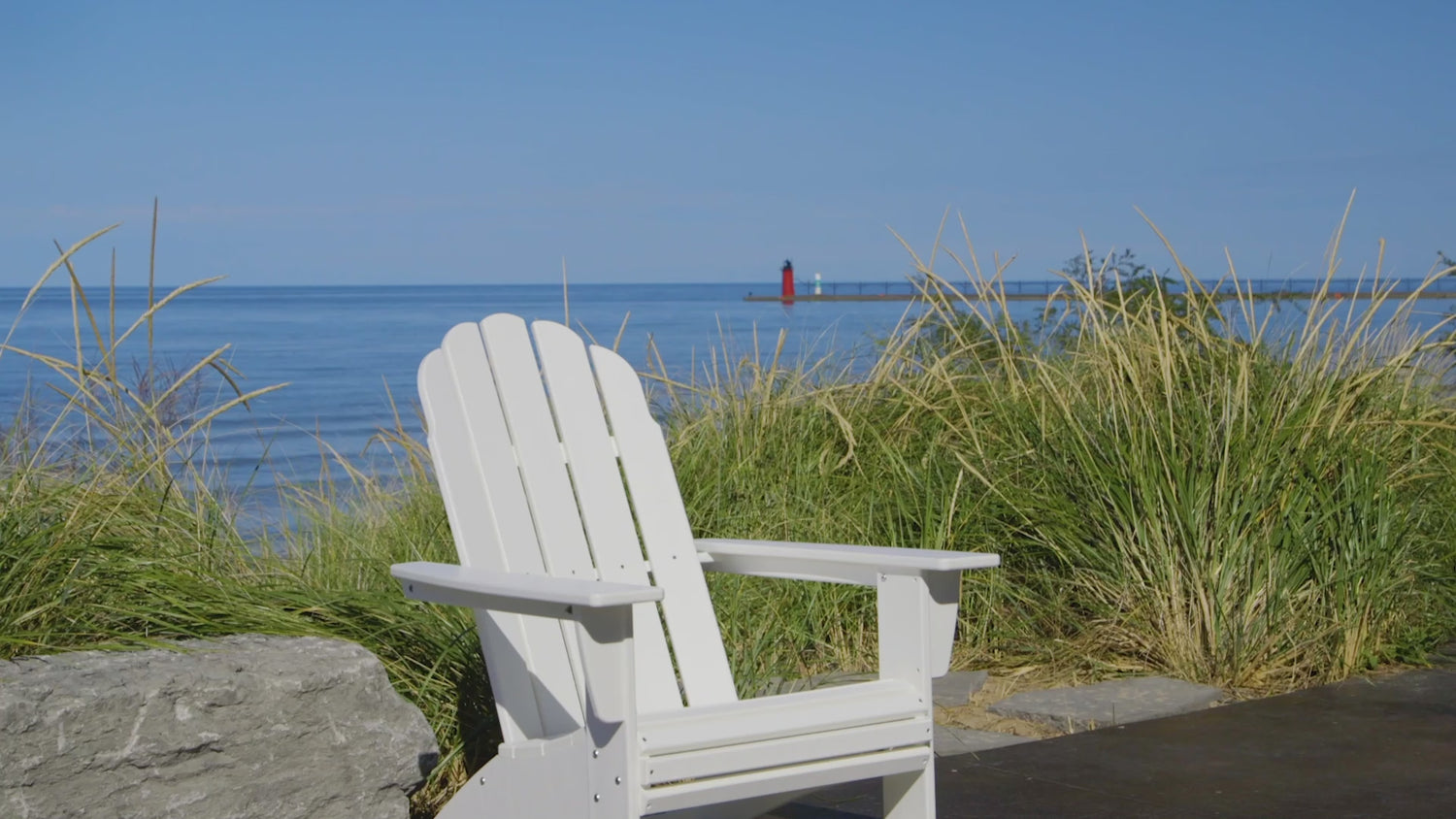 POLYWOOD Vineyard Curveback Adirondack Chair