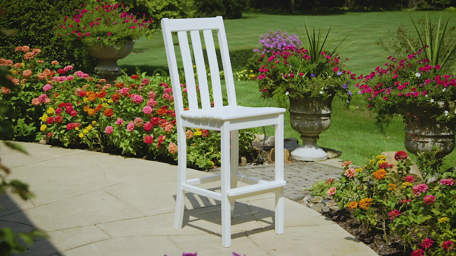 POLYWOOD Vineyard Bar Side Chair