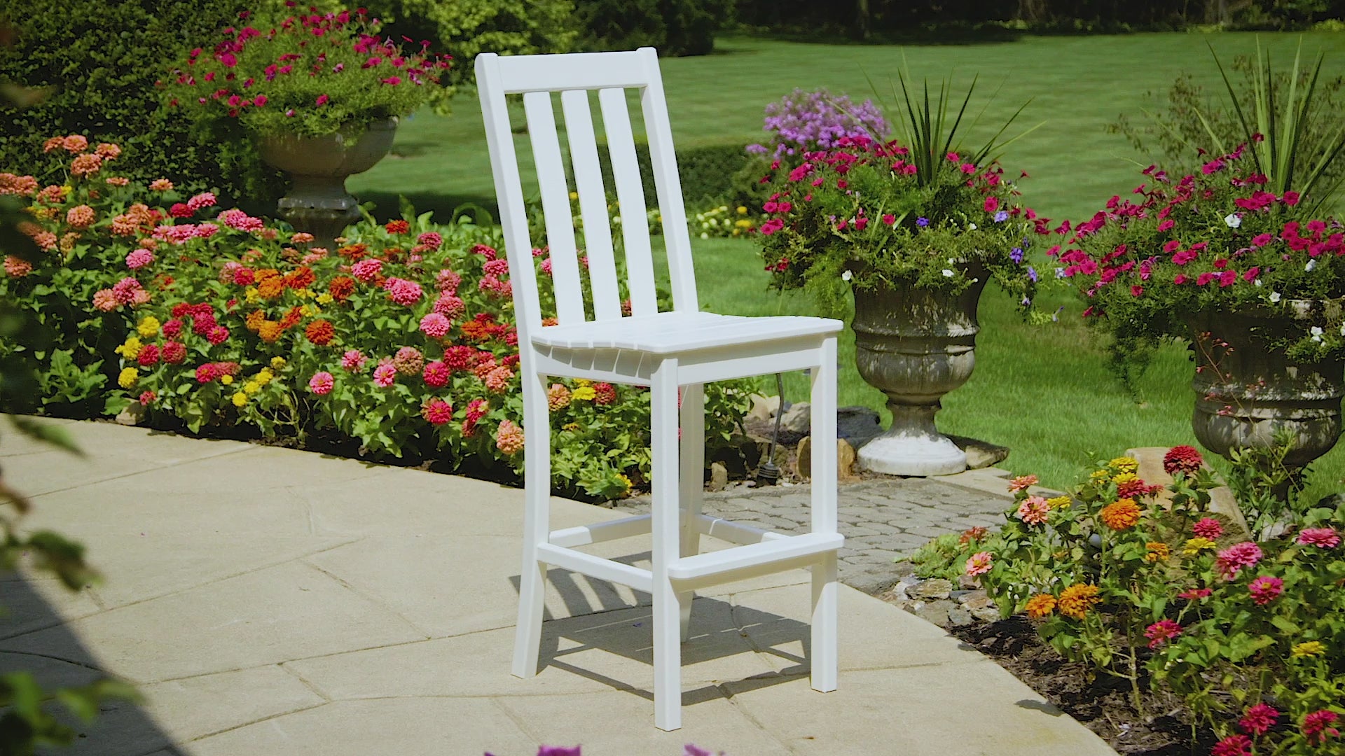 POLYWOOD Vineyard Bar Side Chair
