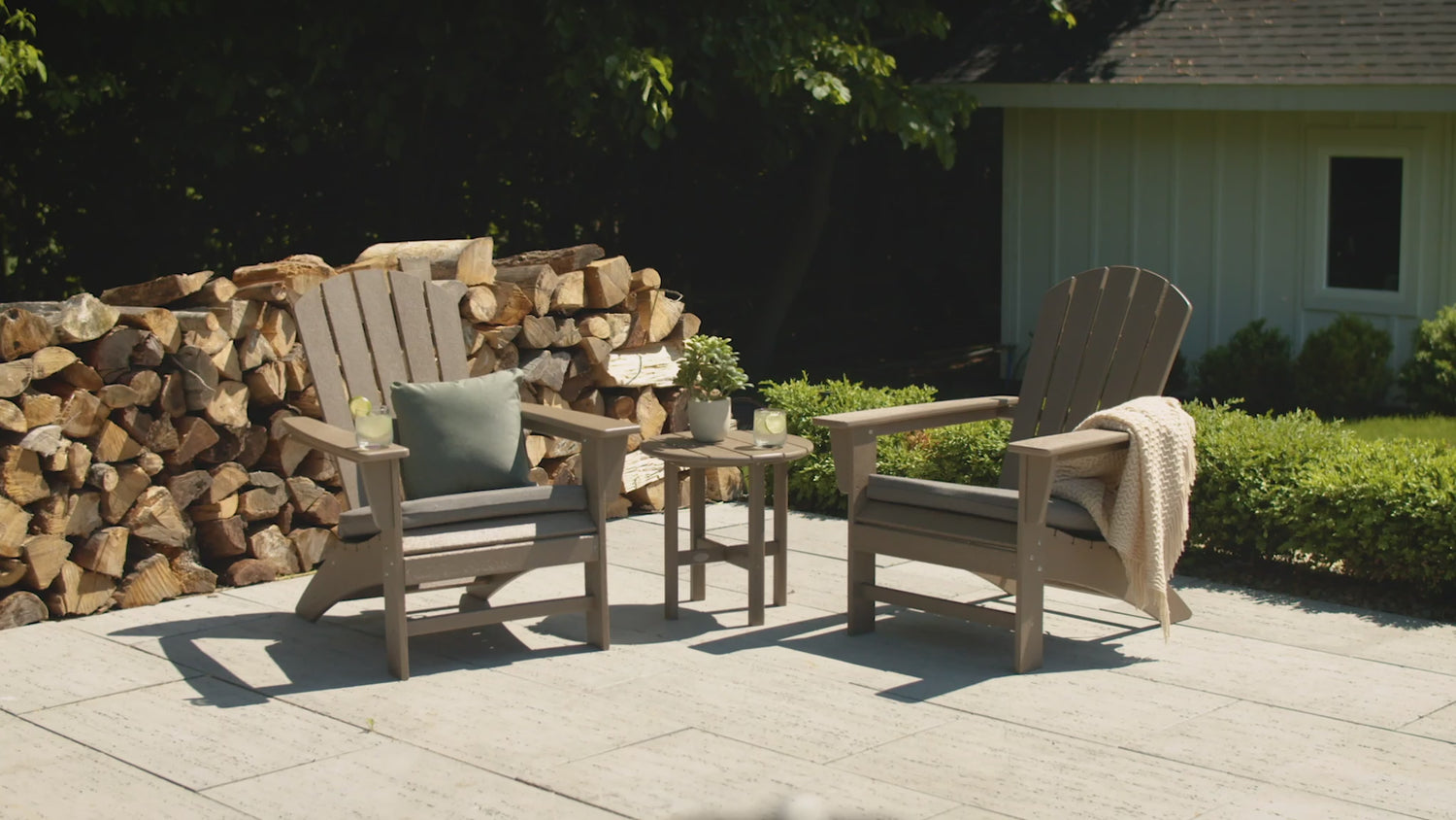 POLYWOOD Nautical Adirondack Chair