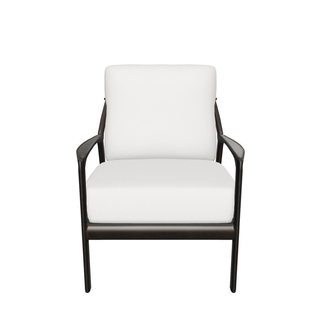 Castelle Berkeley Cushioned Lounge Chair 3D model (Antique Auburn frame, Bergen Beige fabric) - drag to rotate